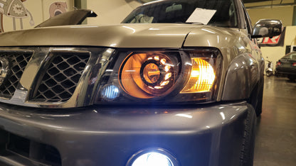 Nissan Patrol Y61 Turbine Style Custom Headlights