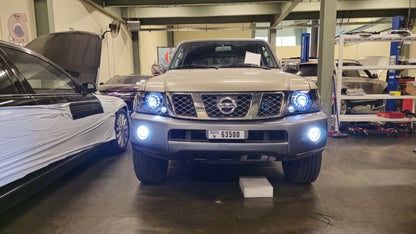 Nissan Patrol Y61 Turbine Style Custom Headlights